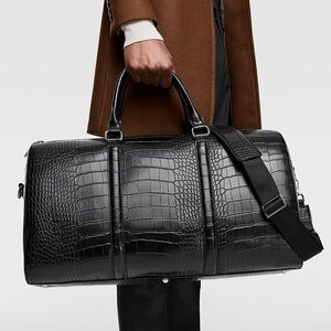 Zara Alligator Duffle Bag
